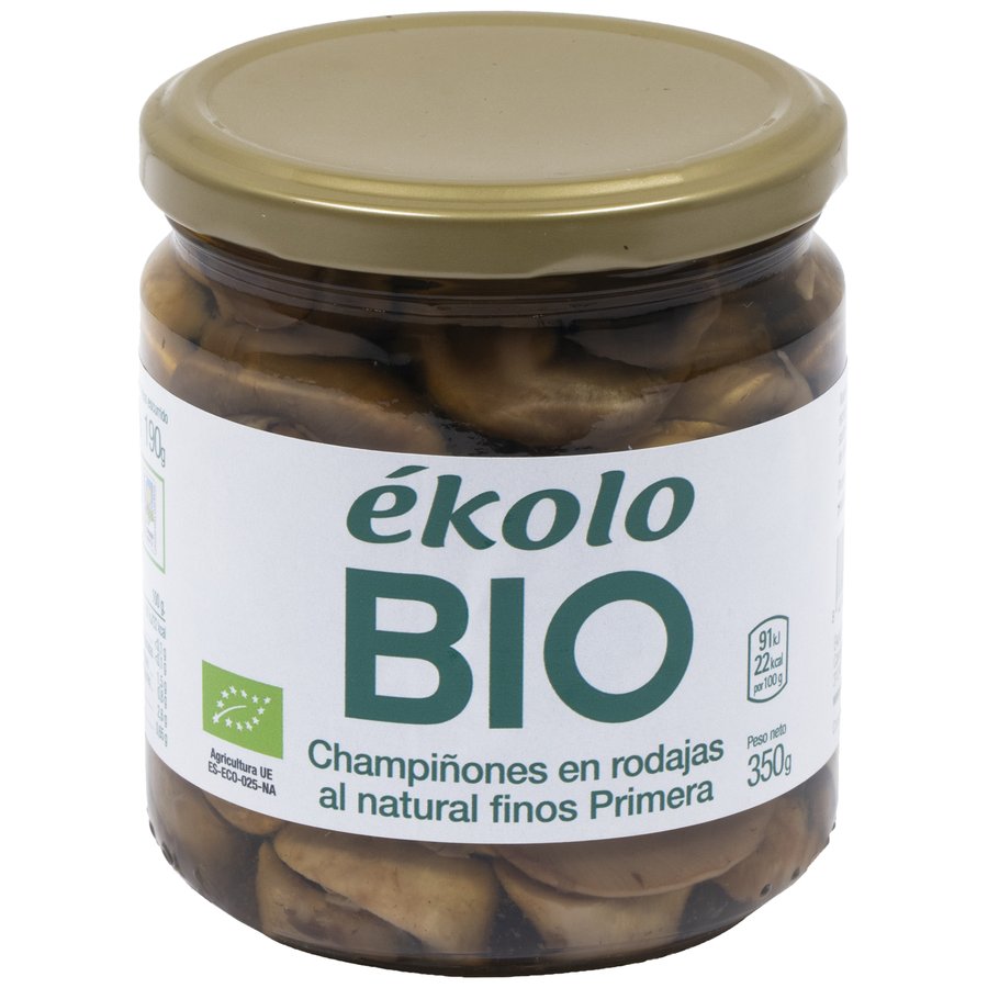 Champiñón laminado bio EKOLO 190 g pne.