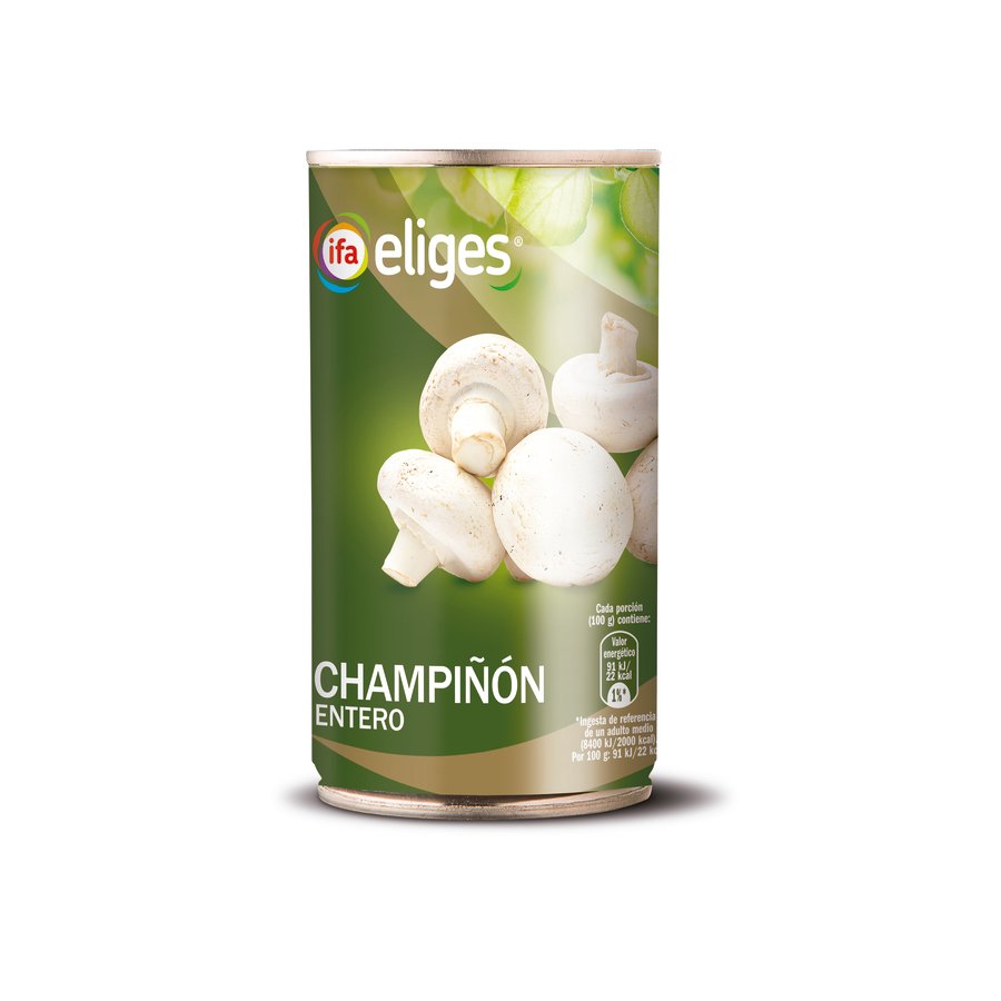 Champiñón entero IFA ELIGES lata 185 g pne.