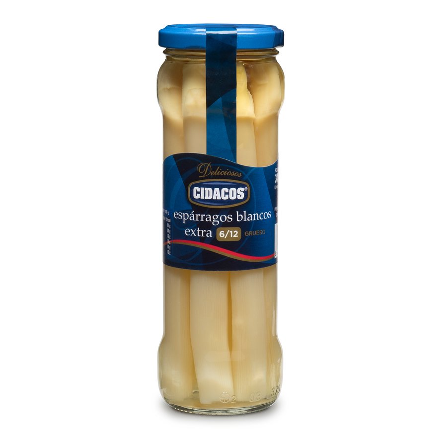 Espárrago grueso 6/12 CIDACOS frasco 205 g pne.