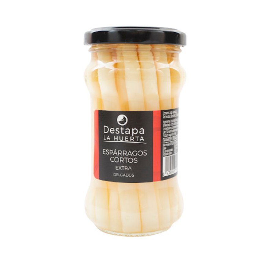 Esparragos blancos cortos extra delgados DESTAPA LA HUERTA 110 g pne.
