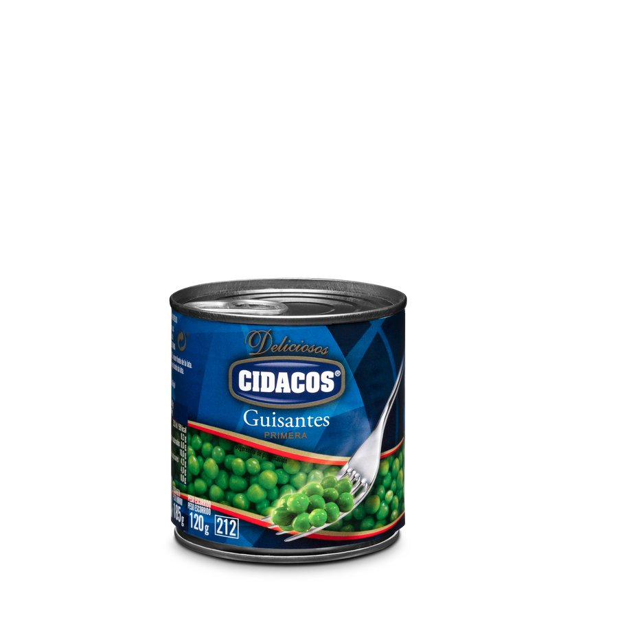 Guisantes primera CIDACOS lata 120 g pne.