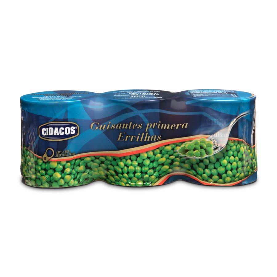 Guisantes primera CIDACOS pack 3x120 g pne.