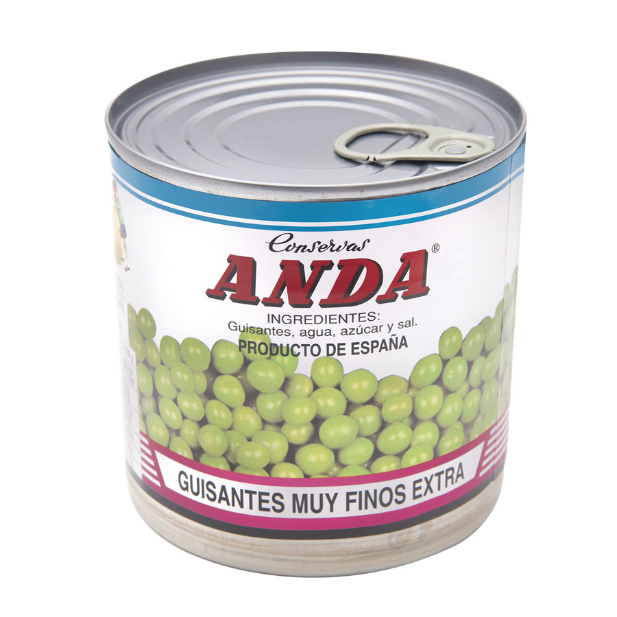 Guisantes medianos ANDA lata 240 g pne.
