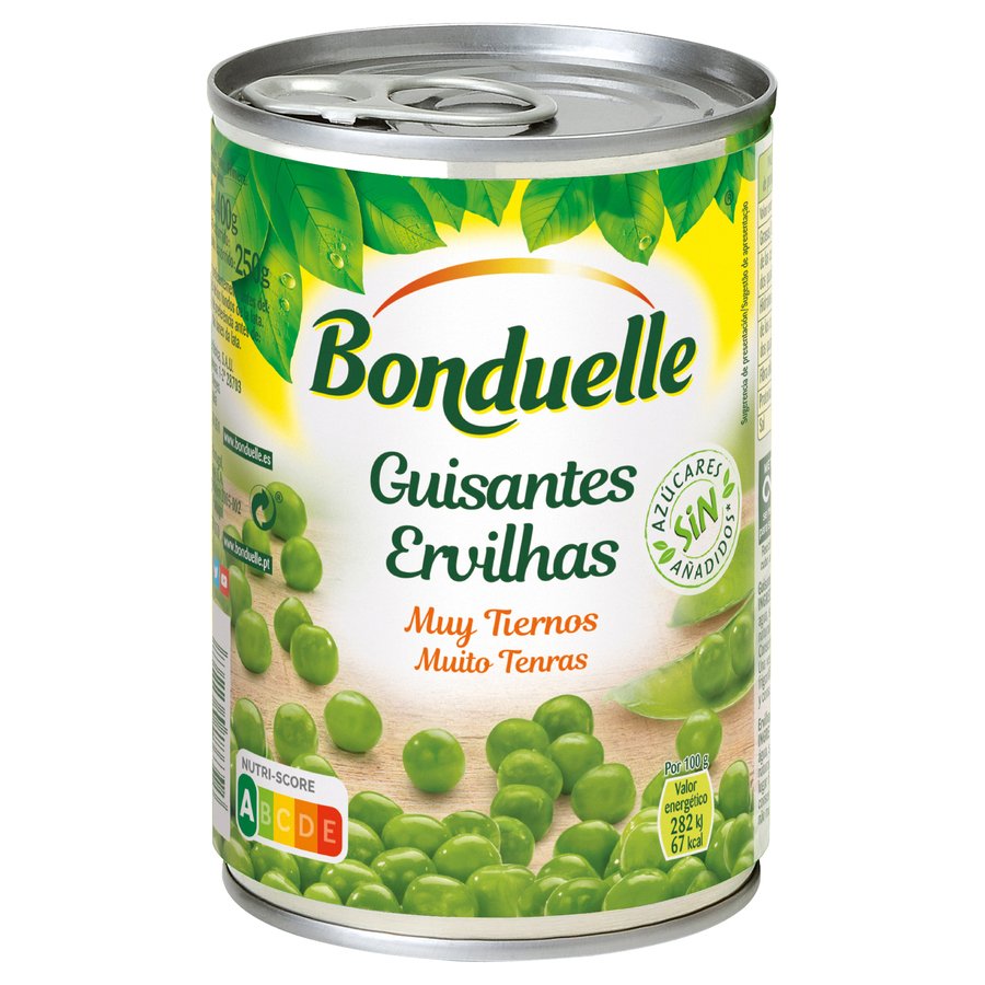 Guisantes BONDUELLE muy finos bote 280 g pne