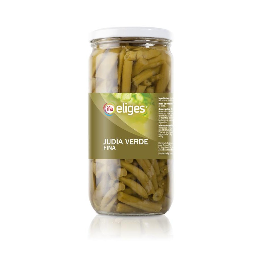Judía verde fina IFA ELIGES frasco 360 g pne