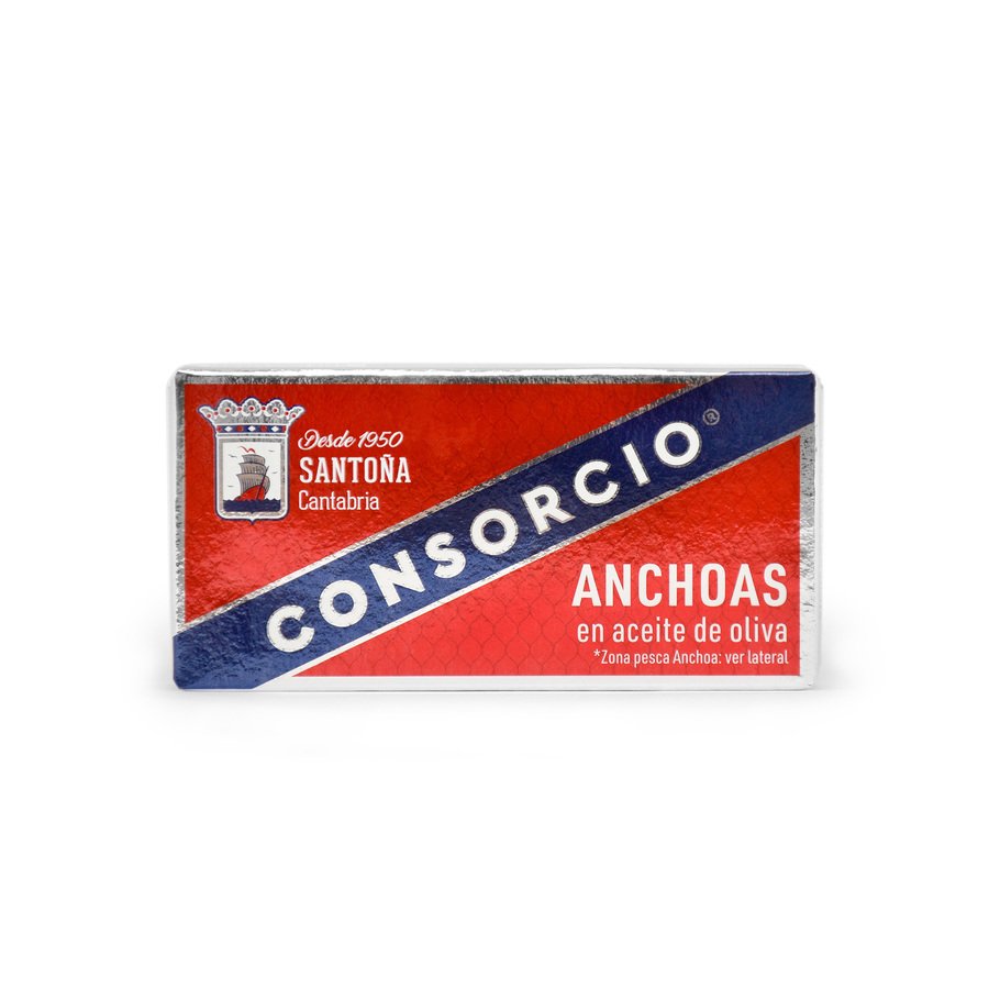 Filete anchoa aceite oliva CONSORCIO lata 42 g