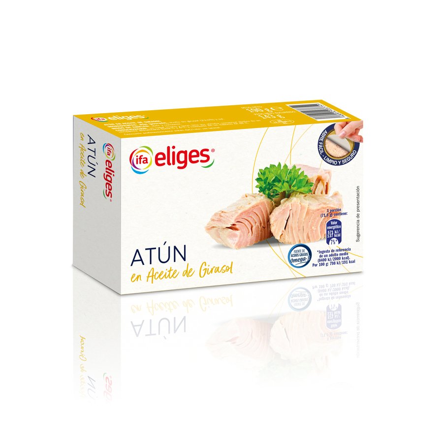 Atún listado aceite girasol IFA ELIGES abre fácil 190 g pn.