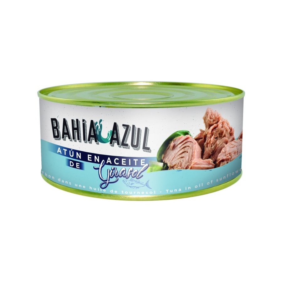 Atún en aceite de girasol BAHIA AZUL RO900 875 g pn.