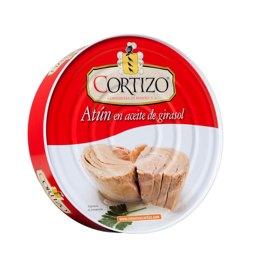 Atún en aceite de girasol CORTIZO RO-550 520 g PN.