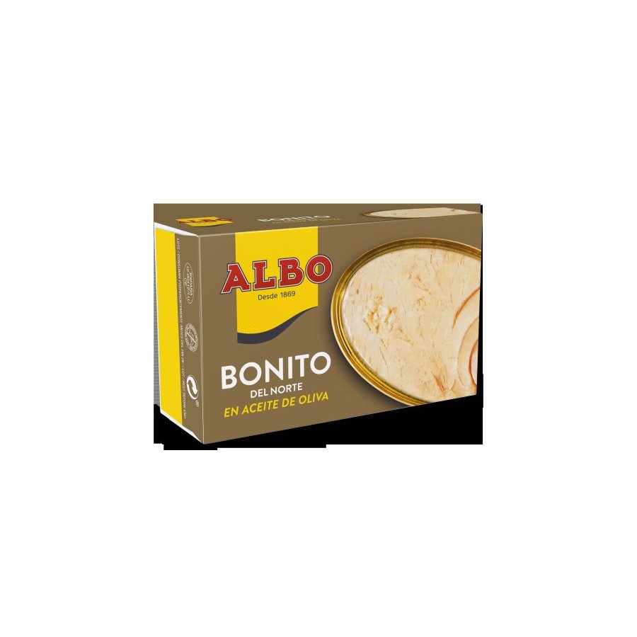 Bonito norte en aceite de oliva ALBO lata 228 g pn