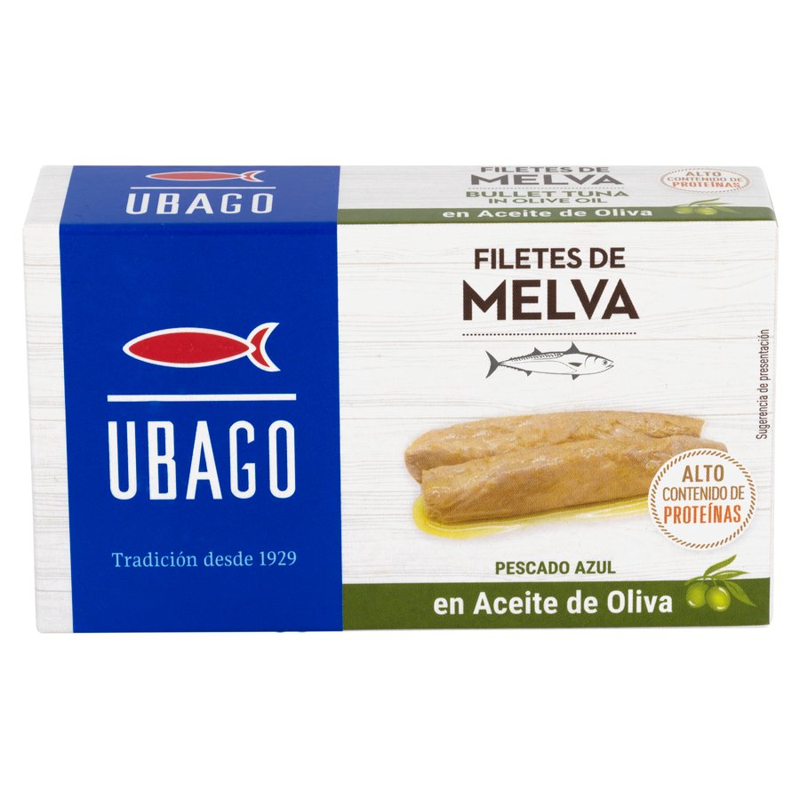 Filetes melva aceite oliva UBAGO 115 g pn