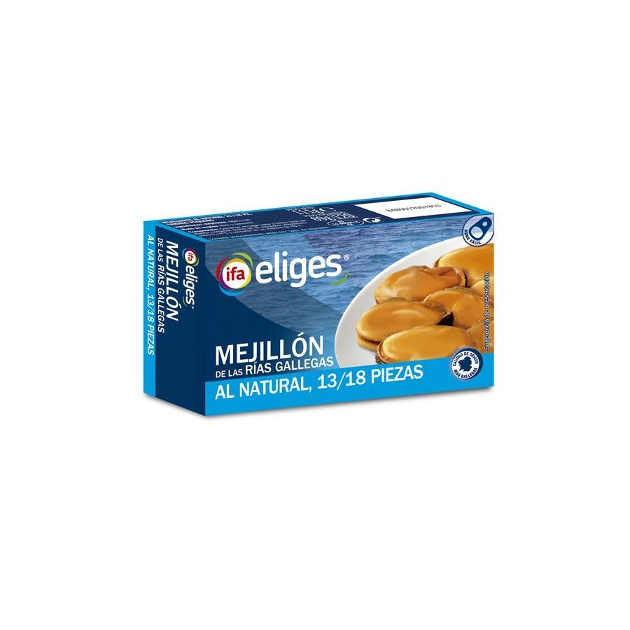 Mejillones al natural 13/18 IFA ELIGES 69 g pne
