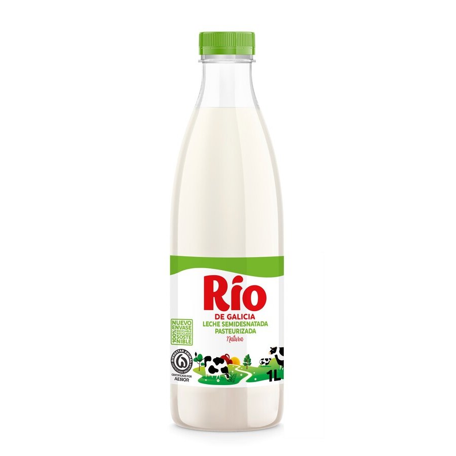 Leche fresca semidesnatada pastoreo RIO 1 l