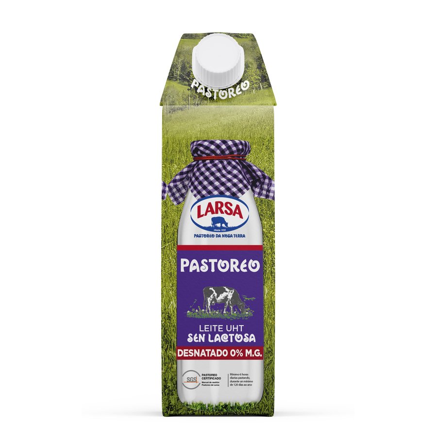 Leche sin lactosa desnatada LARSA brik 1 l