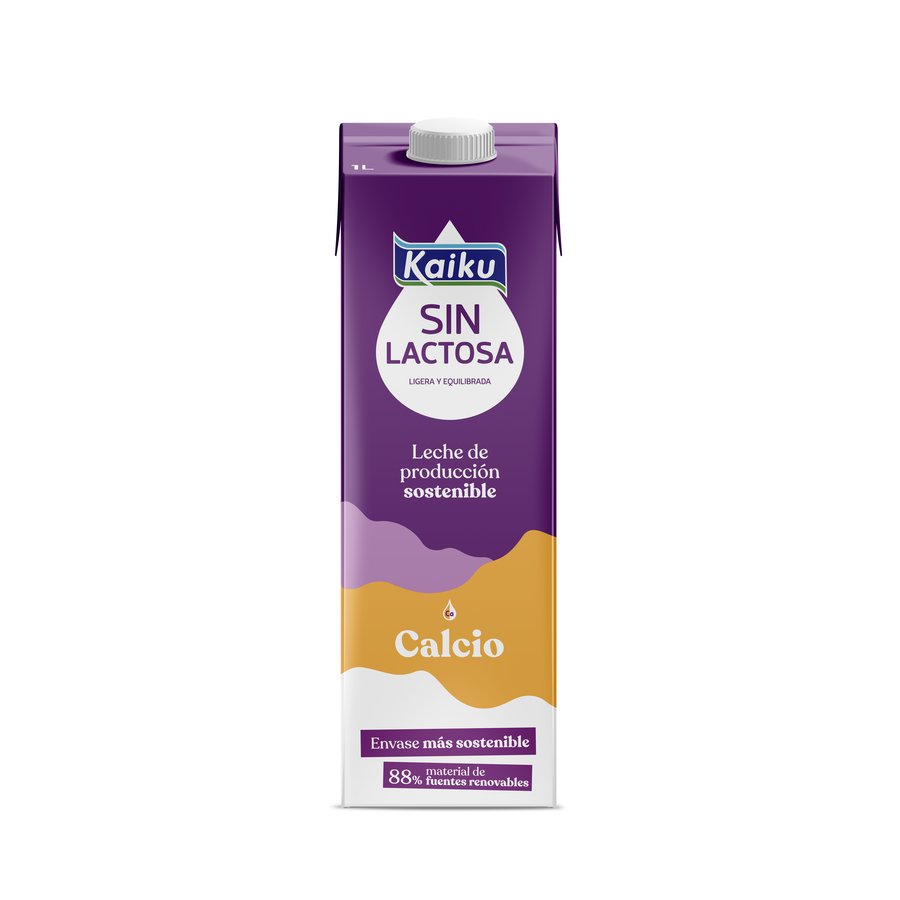 Leche sin lactosa KAIKU calcio brik 1 l