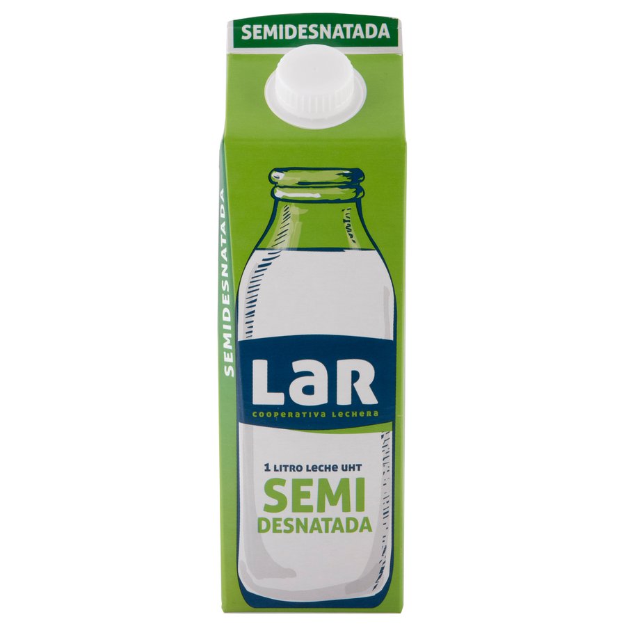 Leche semidesnatada LAR brik 1 l.
