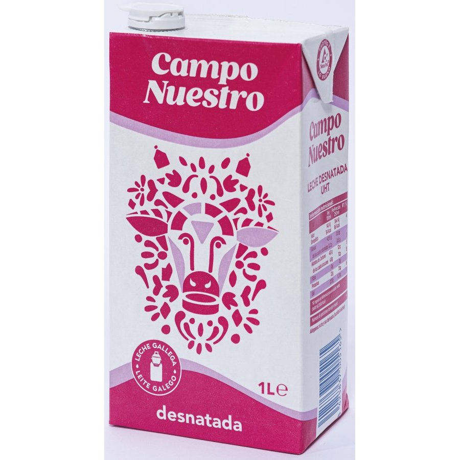 Leche desnatada CAMPONUESTRO brik 1 l