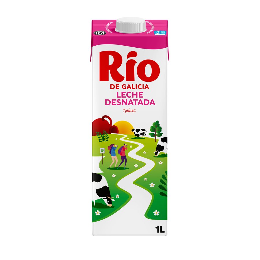 Leche desnatada RIO brik 1 l.
