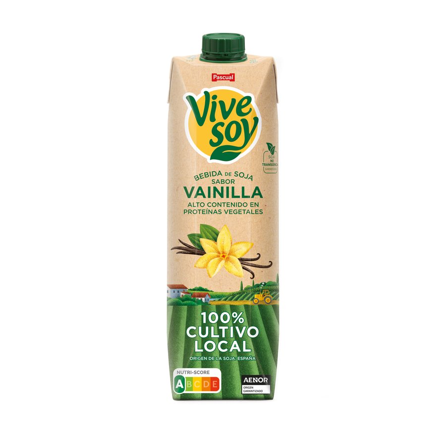 Bebida de soja VIVESOY vainilla prisma 1 l