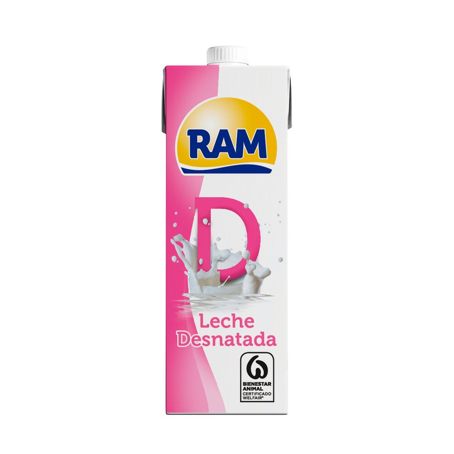 Leche desnatada RAM brik 1 l