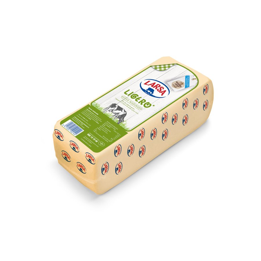 Queso barra sándwich LARSA Trebol ligero 25% mg. Kilo