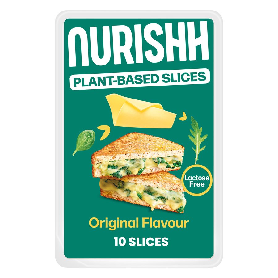 Preparado vegetal lonchas sabor original NURISHH 8 unidades 160 g