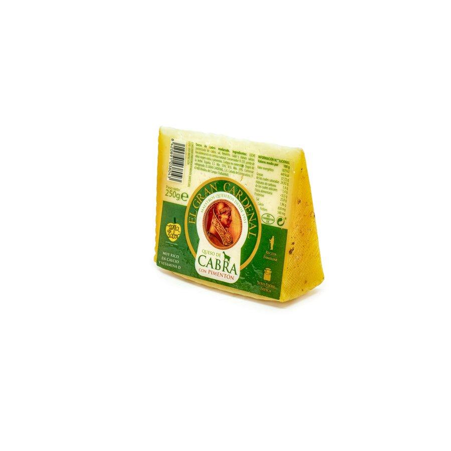 Queso de cabra con pimentón GRAN CARDENAL cuña 250 g
