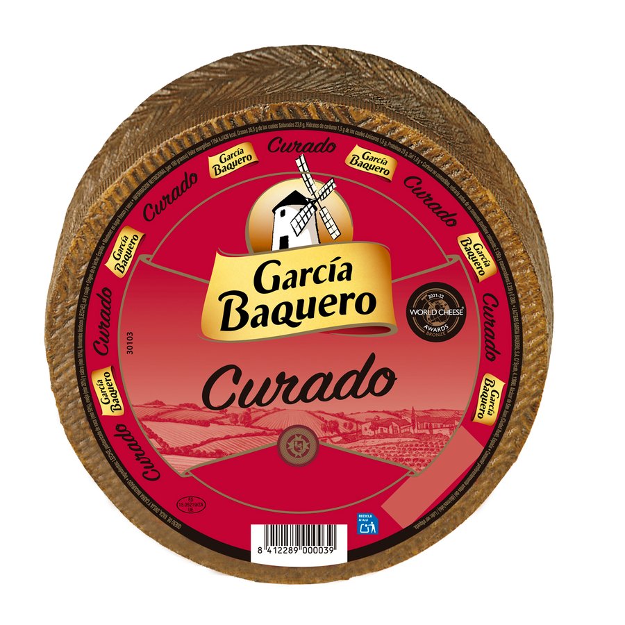 Queso curado GARCIA BAQUERO Maestría pieza grande kilo