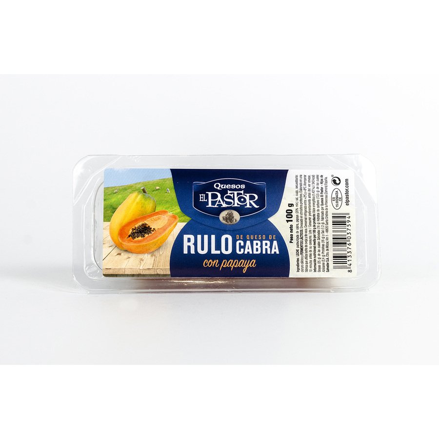 Queso rulo de cabra EL PASTOR con papaya 100 g