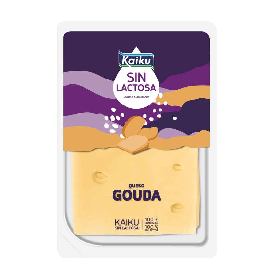 Queso gouda lonchas KAIKU sin lactosa 150 g