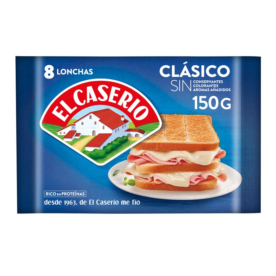 Queso 8 lonchas CASERIO 150 g