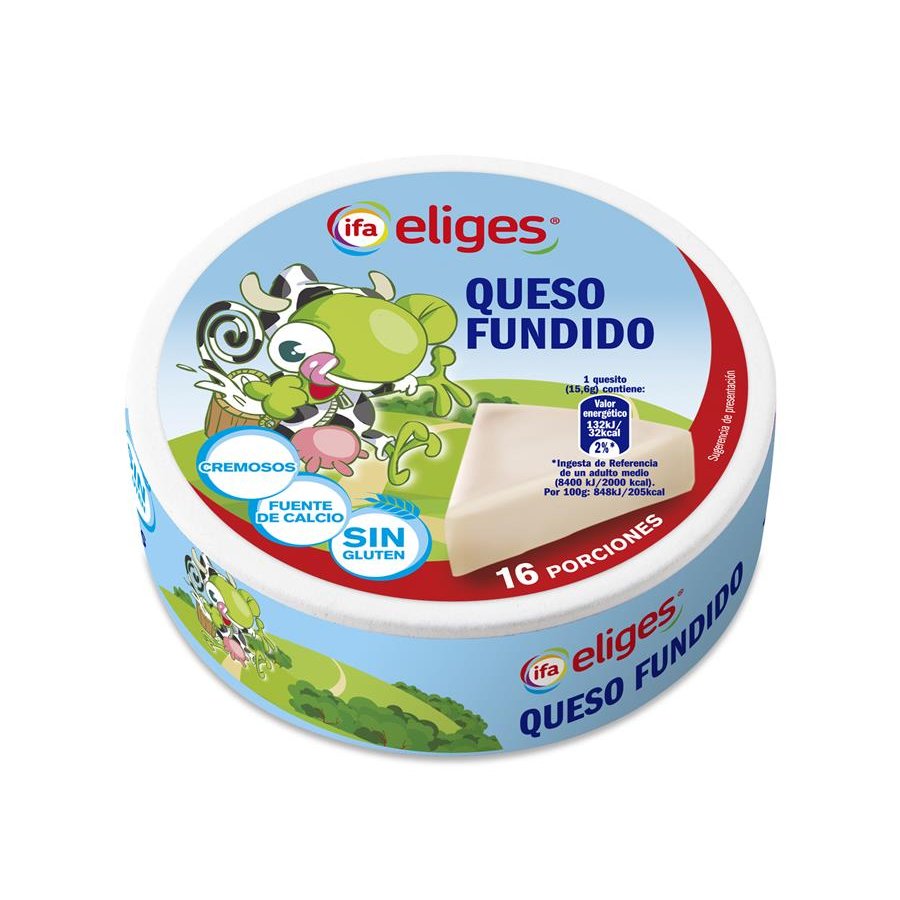 Queso fundido 16 porciones IFA ELIGES sin gluten 250 g