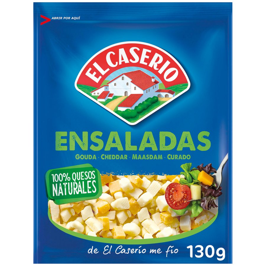 Queso dados EL CASERIO ensaladas 130 g