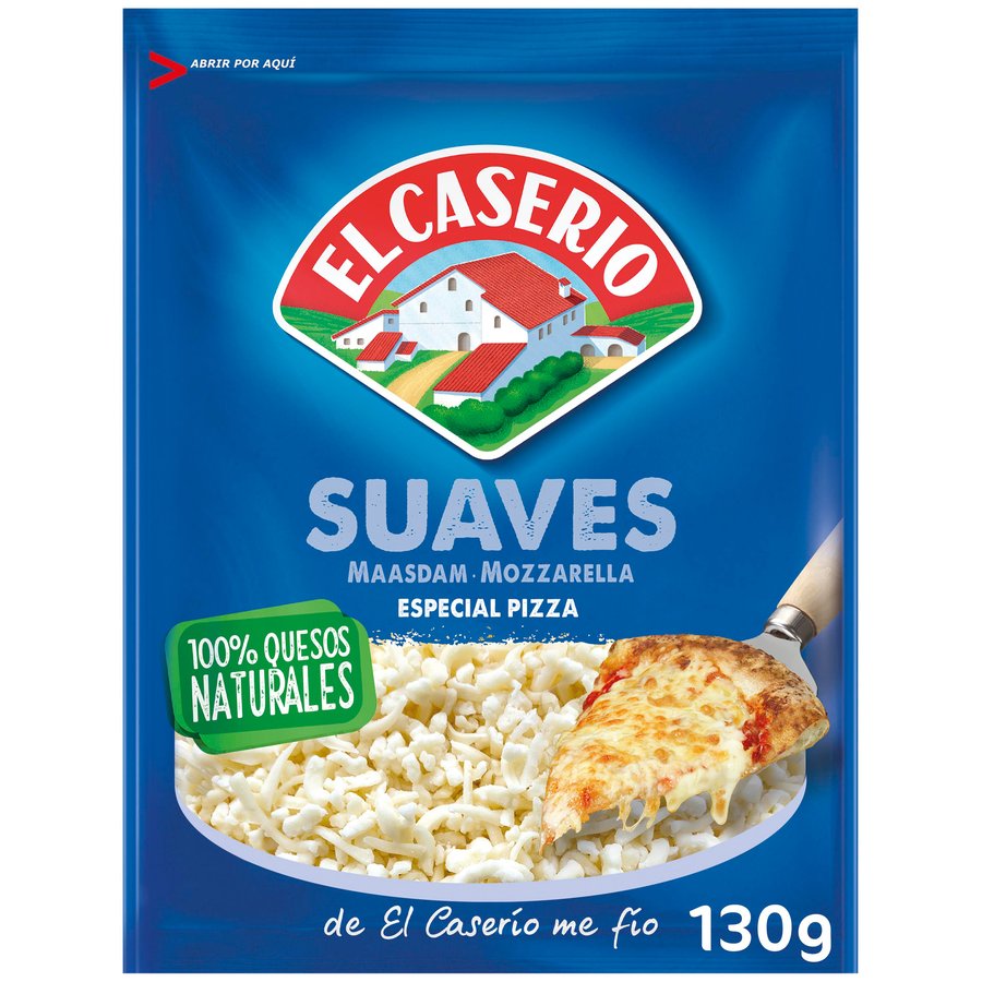 Queso rallado EL CASERIO Suaves 130 g