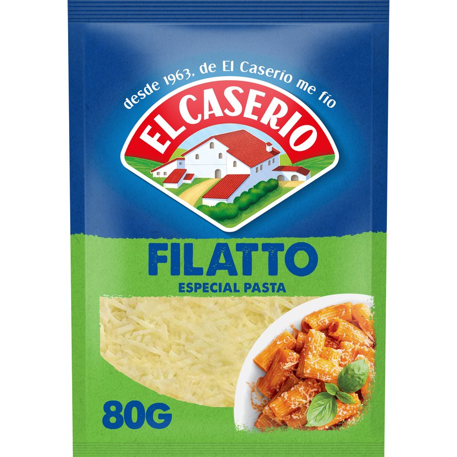 Queso rallado EL CASERIO filatto especial pasta 80 g