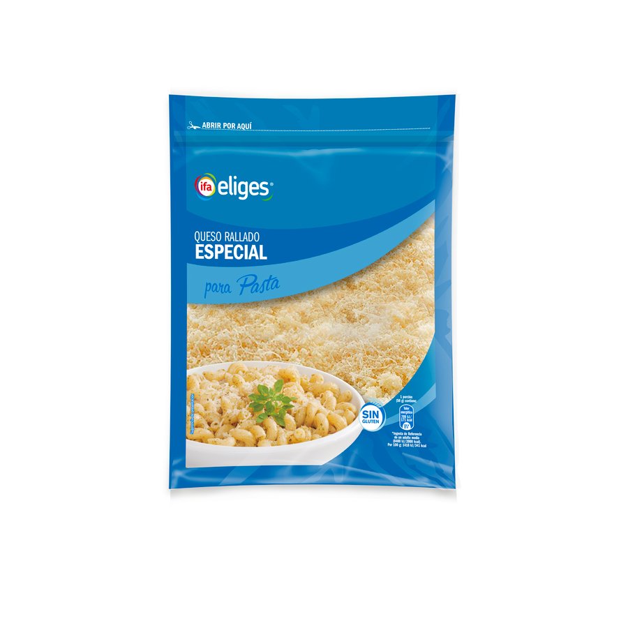 Queso rallado especial pasta IFA ELIGES bolsa 200 g