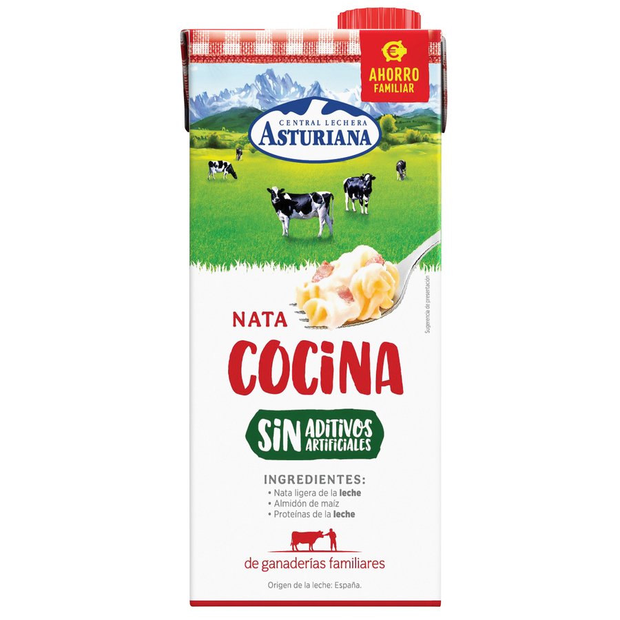 Nata líquida cocina 18% C.L.ASTURIANA brik 1 l