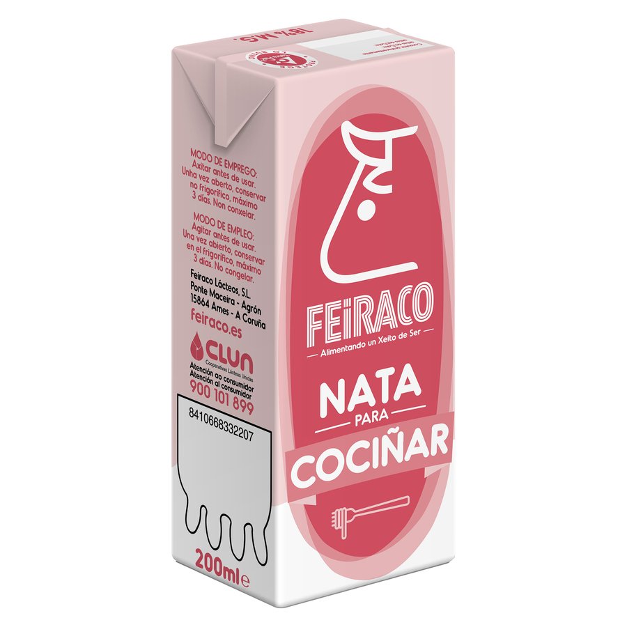 Nata cocina 18% FEIRACO 200 ml