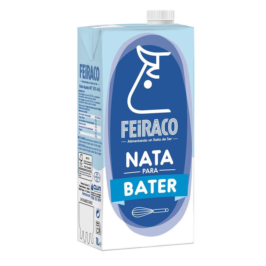 Nata líquida uht FEIRACO brik 1 l