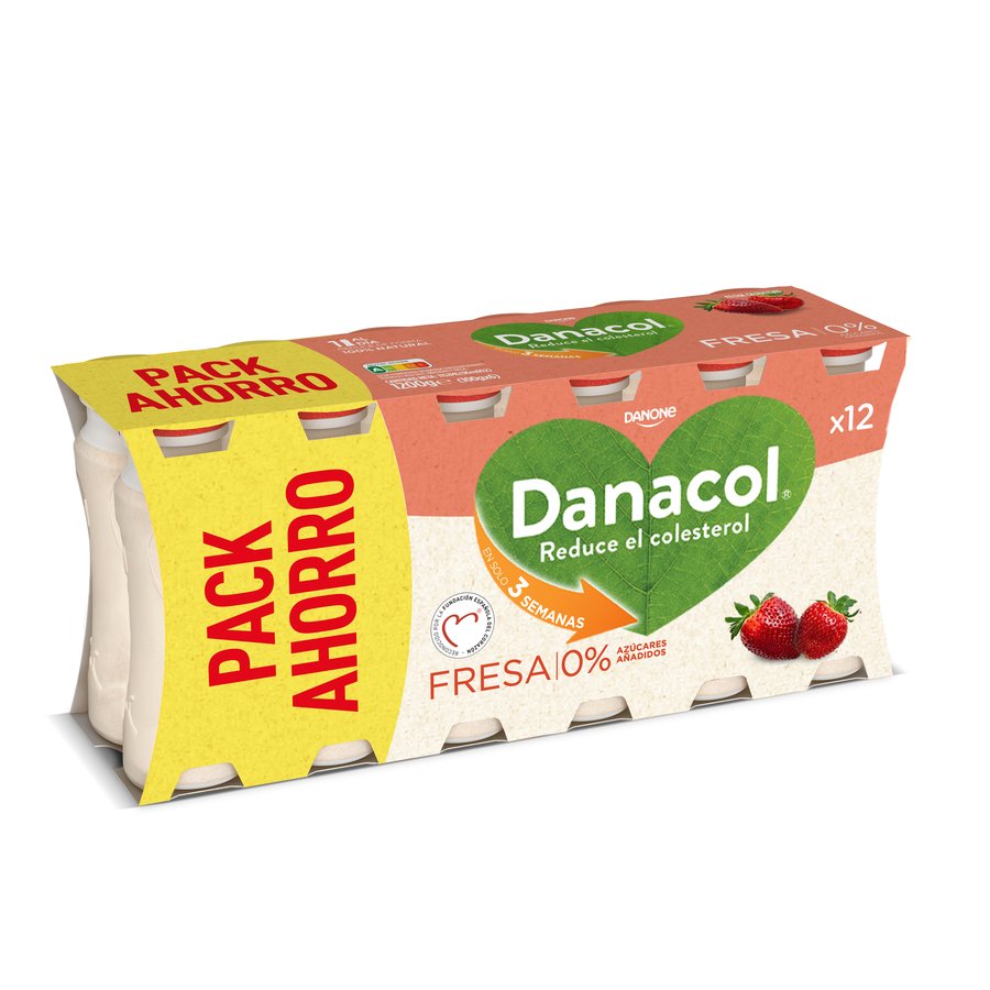 DANACOL DANONE líquido fresa pack 12x100 g