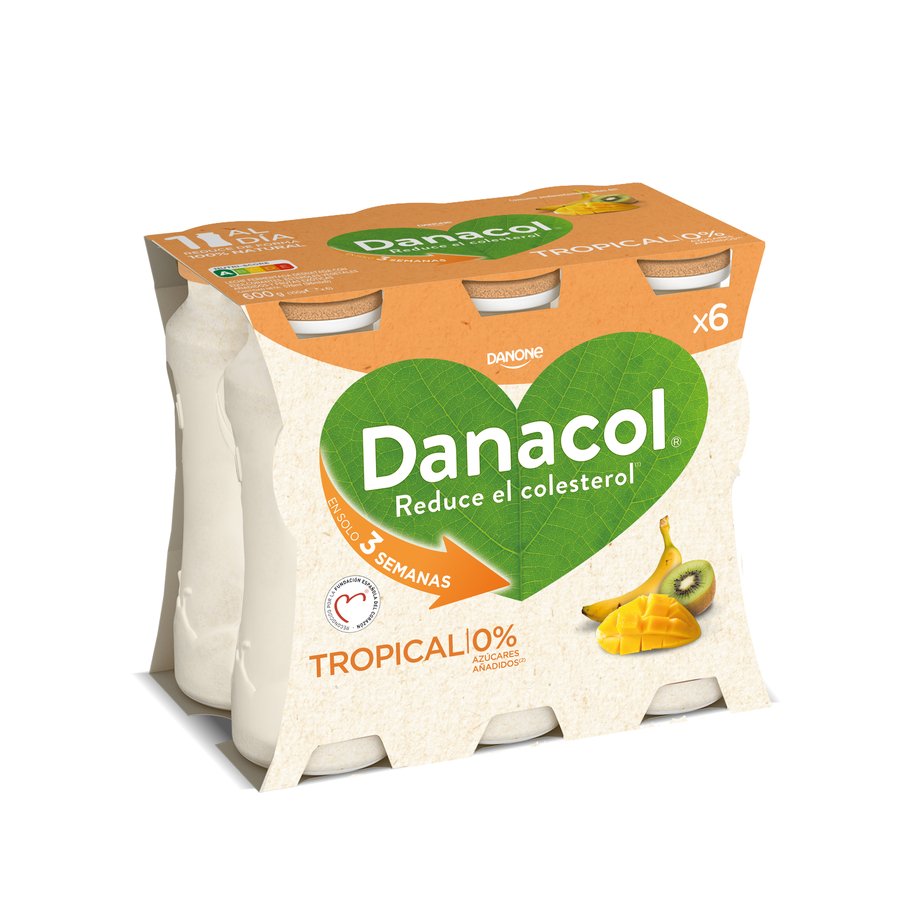 DANACOL DANONE líquido tropical pack 6x100 g