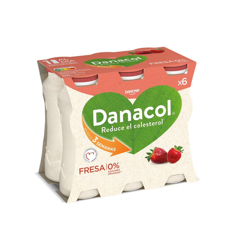 DANACOL DANONE líquido fresa pack 6x100 g