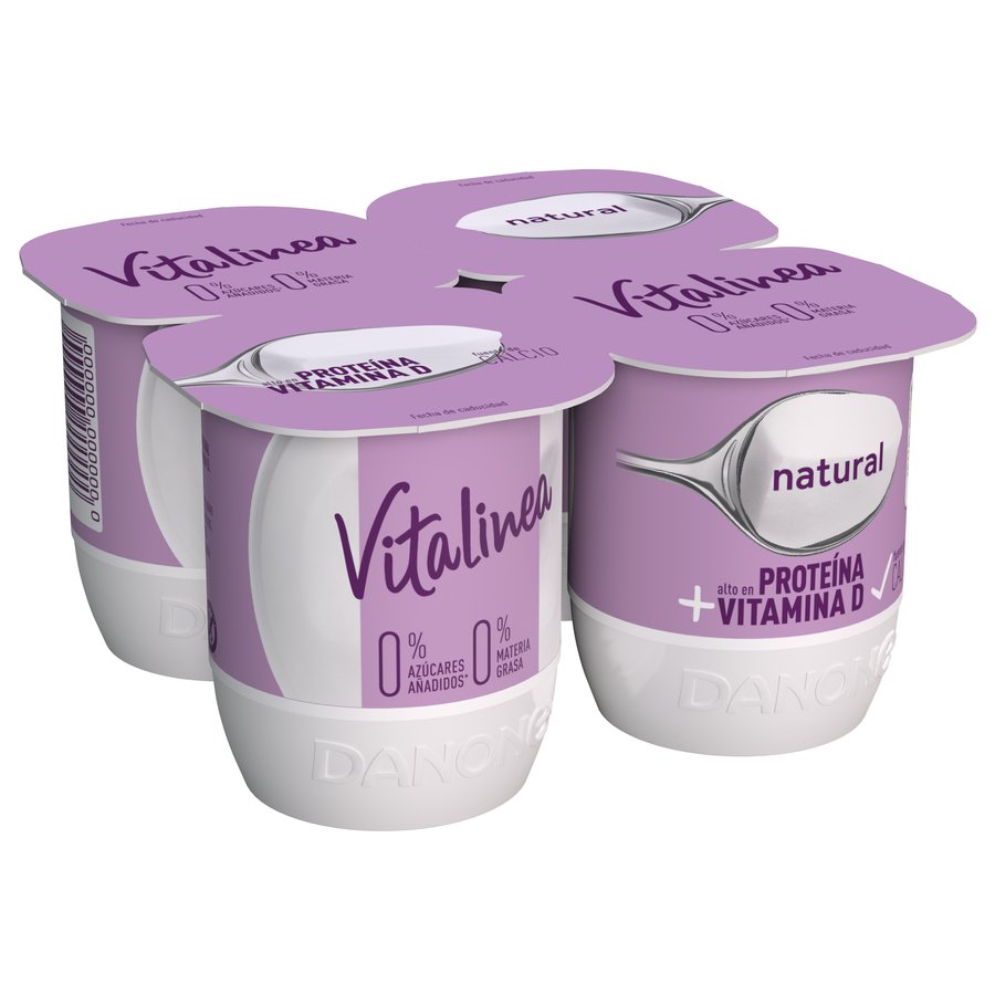 Yogur VITALINEA DANONE natural pack 4x120 g