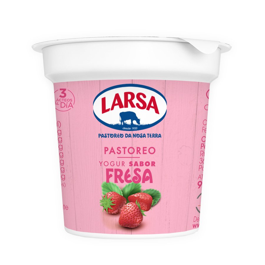Yogur LARSA sabor fresa vaso 125 g