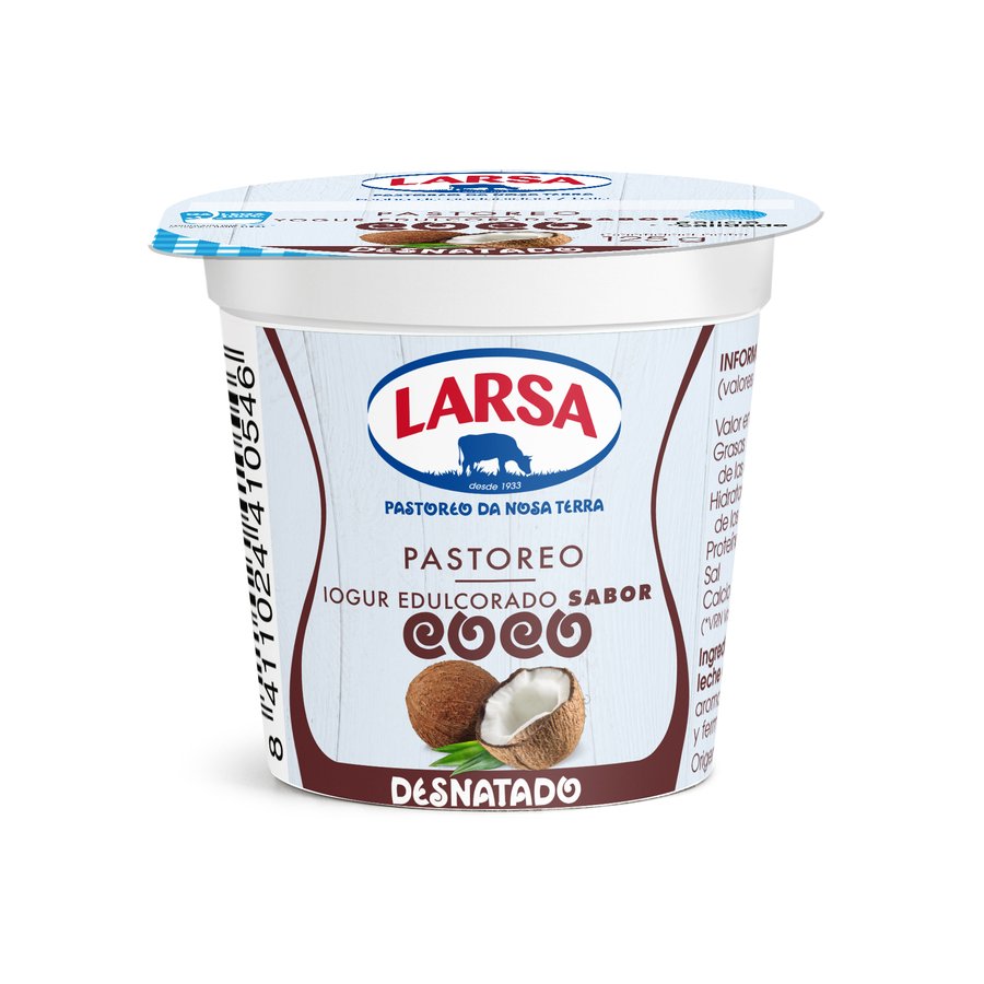 YOGUR NATURAL LARSA VASO 125 G.