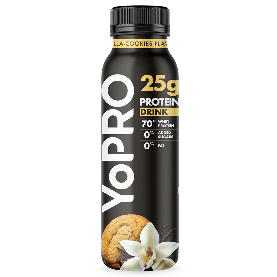 Bebible proteína DANONE YOPRO vainilla y cookies 300 g