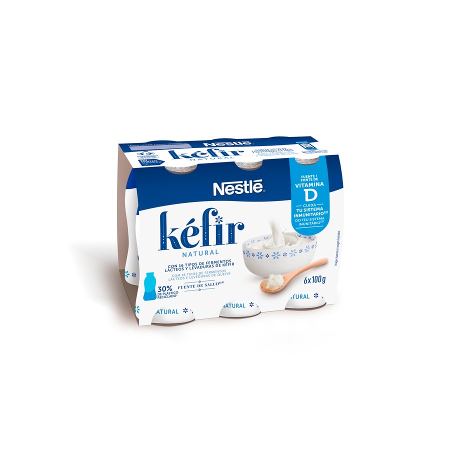 Kefir NESTLE natural pack 6x100 g