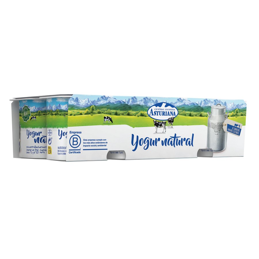 Yogur natural C.L.ASTURIANA pack 8 x 125 g