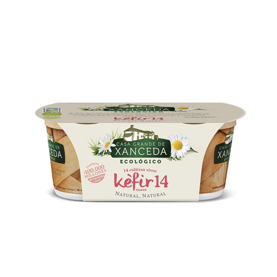 Kéfir natural ecológico XANCEDA pack 2x125 g