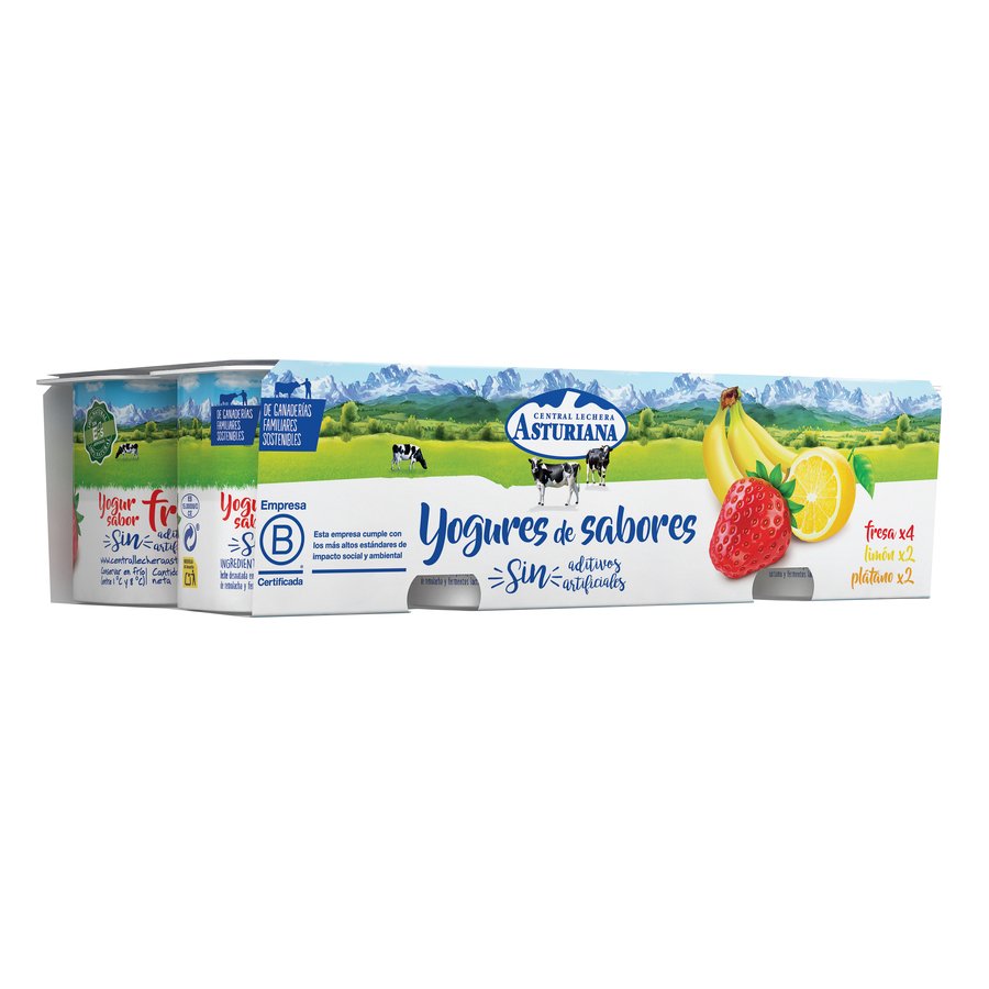 Yogur sabores 4 fresa + 4 galleta + 2 macedonia + 2 fresa-plátano sin  gluten pack 12 unidades 120 g · DANONE · Supermercado El Corte Inglés El  Corte Inglés